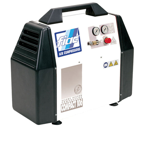 FIAC 1703080000 Compact 106 Piston Low Noise Compressor 0.75HP - 230V - 6 Litre