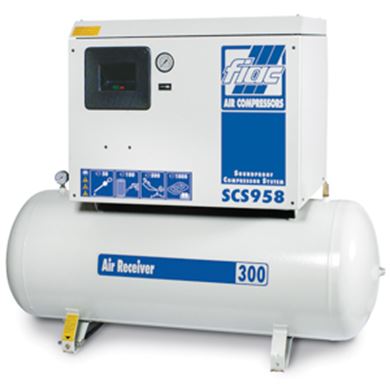 FIAC 1692932000 SCS958/300 Low Noise Compressor 7.5HP 270L 400V