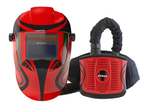WELTEK CR28S4 Kapio Red Side Vision S4 Airfed Welding/Grinding System