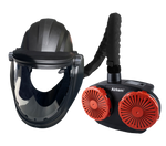 WELTEK KM9700P Navishock Clear Grinding Helmet c/w Airkem Unit/Hard Hat