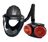 WELTEK KM9700P Navishock Clear Grinding Helmet c/w Airkem Unit/Hard Hat