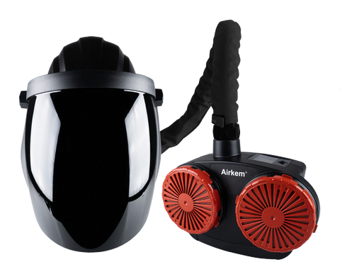 WELTEK KM9705P Navishock Airfed Clear Grinding Helmet c/w Shade 5 Flip Up Visor