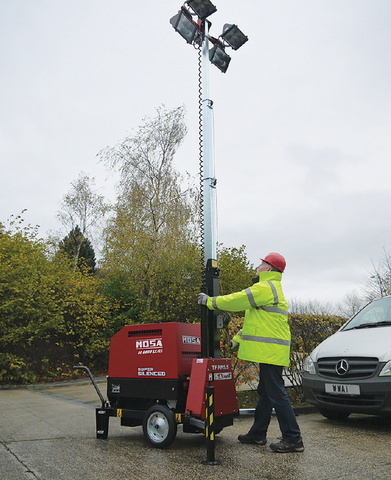 Mosa 35.SL55L4-6KVA LED Lighting Tower c/w 6 kVA Generator 5.5m