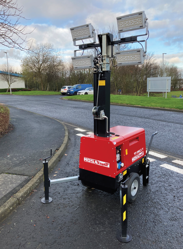MOSALight 35.SL55L4-230-2020 Integral 550L 5.5mtr Lighting Tower ...
