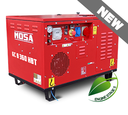 Mosa GC 8-360 HBT Generator/Compressor 6.4kw 400V/12CFM