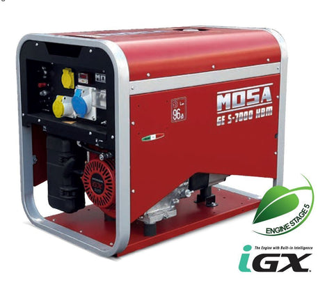 Mosa 35.CK6L9021 GE S-7000 HBM Petrol Generator 230/110V