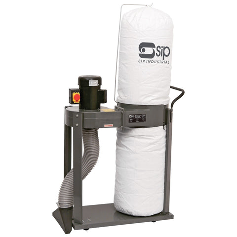 SIP 01969 1HP Single Bag Dust Collector w/ Attachments