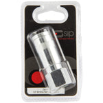 SIP 04192 1/2" Slimline Silver Female Coupler