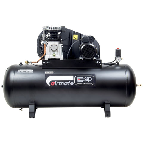 SIP 05308 PX4/200B 200ltr Belt Drive Compressor