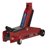 Sealey Trolley Jack 3tonne Long Chassis Heavy-Duty (Red or Green)