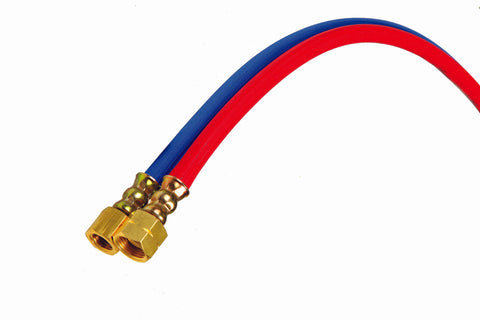 GCE Twin Hose Oxygen/Acetylene (Blue/Red) with Fittings & Non Return Valve