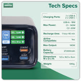 Sealey DL168 Portable Power Bank 140W 27000mAh