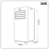 Sealey DH413 Baridi 5-in-1 Air Conditioner/Dehumidifier/Air Cooler 7,000Btu/hr