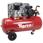 TIGREN 04396 100ltr 3hp Belt-Driven Compressor