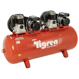TIGREN 04386 270ltr Tandem Belt-Driven Compressor