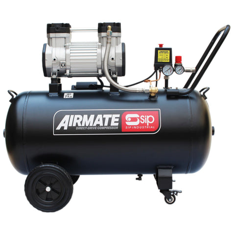 SIP 05481 DD 3hp 100ltr Low Noise Oil-Free Compressor