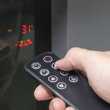 Sealey DH112 Baridi Wall Mounting Electric Fireplace with LED Flame Effect 52" - Grey