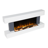 Sealey DH112 Baridi Wall Mounting Electric Fireplace with LED Flame Effect 52" - Grey