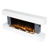 Sealey DH112 Baridi Wall Mounting Electric Fireplace with LED Flame Effect 52" - Grey