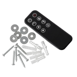 Sealey DH112 Baridi Wall Mounting Electric Fireplace with LED Flame Effect 52" - Grey