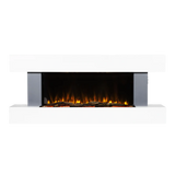 Sealey DH112 Baridi Wall Mounting Electric Fireplace with LED Flame Effect 52" - Grey