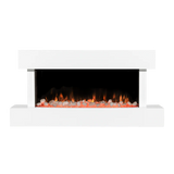 Sealey DH113 Baridi Wall Mounting Electric Fireplace with LED Flame Effect 46" - White