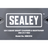 Sealey MBC310 3 Bank 12V Smart Charger & Maintainer 30A (3 x 10A)
