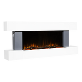 Sealey DH112 Baridi Wall Mounting Electric Fireplace with LED Flame Effect 52" - Grey