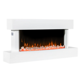 Sealey DH113 Baridi Wall Mounting Electric Fireplace with LED Flame Effect 46" - White