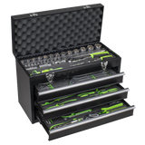 Sealey S01266 Siegen Portable Tool Chest 3 Drawer with Tool Kit 98pc