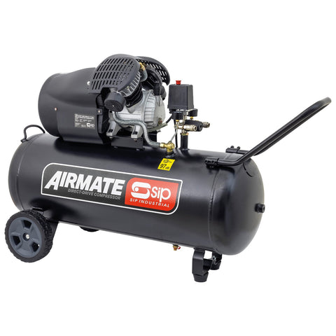 SIP 06455 DDVT 3HP 100ltr V-Twin Direct Drive Compressor