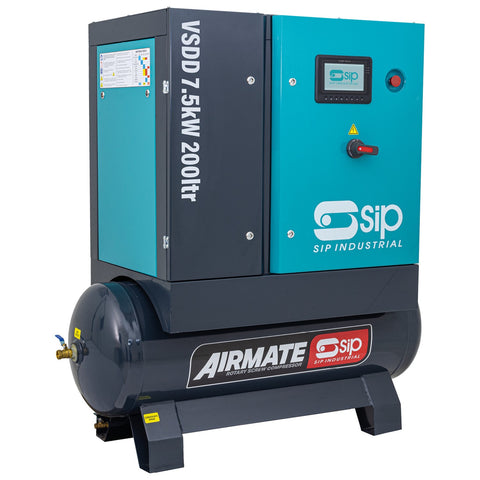 SIP 08259 VSDD 7.5kW 8bar 200ltr Screw Compressor