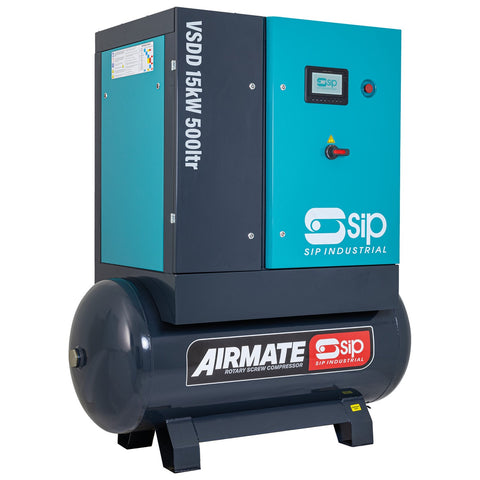 SIP 08263 VSDD 15kW 8bar 500ltr Screw Compressor