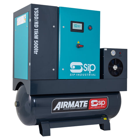 SIP 08266 VSDD/RD 11kW 8bar 500ltr Screw Compressor