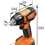 Fein 71151065000 Cordless Impact Wrench ASCD 18-300 W2 AS Impact Tapping Set