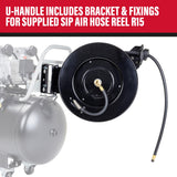 SIP 05498AHR15 Compressor & Hose Reel QT AIR DD 4.5hp 200ltr