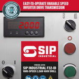 SIP 01720 Vari-Speed 2.2kW Floor Pillar Drill F32-ID