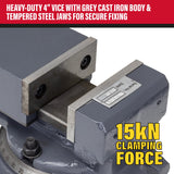 SIP 01728 Swivel Machine Vice 4"