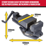 SIP 01729 Swivel Machine Vice 6"
