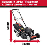 SIP 08228 Honda-Powered 56cm Petrol Lawnmower