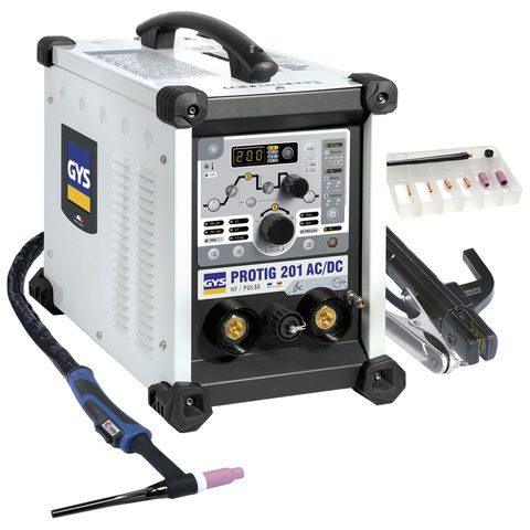 GYS 063945 Protig 201 AC/DC TIG Welding Machine with Torch & Accessories