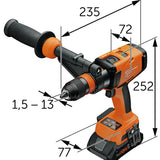 Fein 71161661000 ASCM 18 QMP 4-Speed Cordless Hammer Drill/Driver