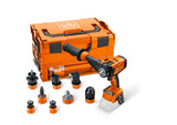Fein 71161566000 ASCM18-4QM AS 18V Cordless Drill/Driver Quickin Set - 4-Speed Brushless Motor With Case