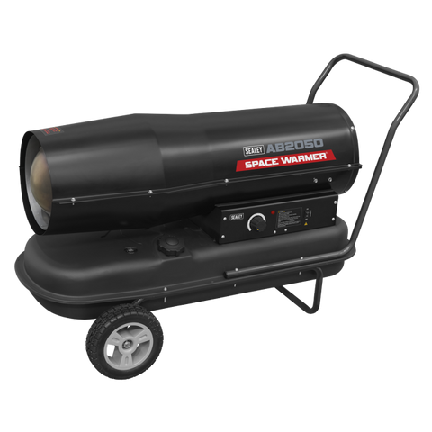 Sealey AB2050 Space Warmer Kerosene/Diesel Heater with Wheels 205,000Btu/hr