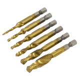 SEALEY AK3025 Combination Drill & Tap Bit Set 6pc