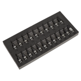 Sealey AK7985 Premier Black TRX-Star*/Hex/Spline Socket Bit Set 3/8"Sq Drive 22pc