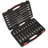 Sealey AK89001 32pc 3/8"Sq Drive TRX-Star* Socket Bit Set - Platinum Series