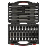 Sealey AK89001 32pc 3/8"Sq Drive TRX-Star* Socket Bit Set - Platinum Series