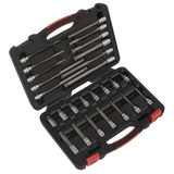 Sealey AK89002 26pc 3/8"Sq Drive Spline Socket Bit Set - Platinum Series