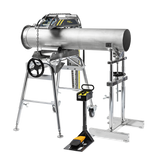 AMA AMA-7070 Roller Pipe Rotator 110V Mounted on Pipe Stand A c/w Wireless Foot Pedal